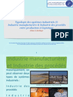 3 - Typologie Des Systemes Industriels (I) - Industrie Manufacturiere Vs Industrie Des Procedes
