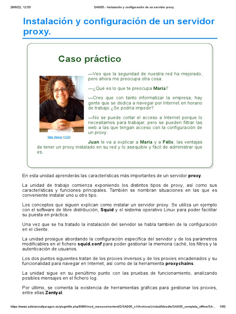 Funciones y tipos de servidores proxy | PDF | Servidor proxy ...