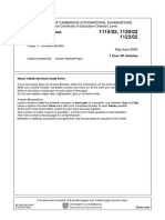 English Language: University of Cambridge International Examinations General Certificate of Education Ordinary Level