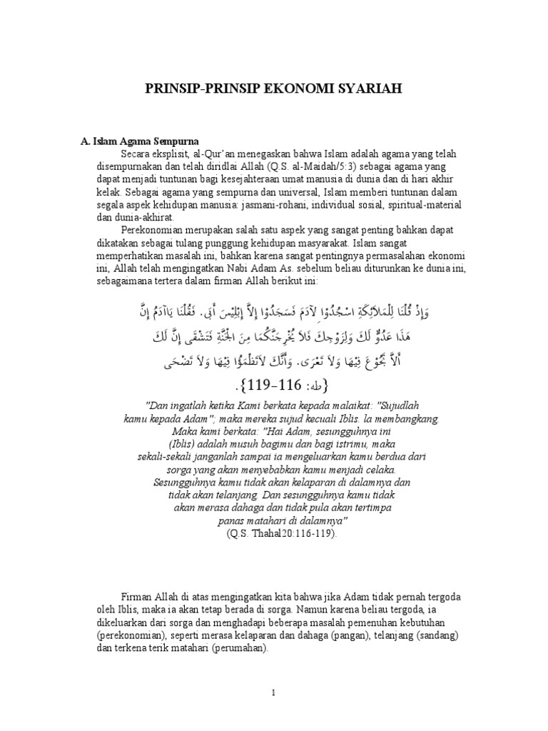 Prinsip Ekonomi Syariah Pdf