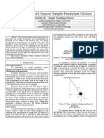 Practical Work Report Simple Pendulum Motion