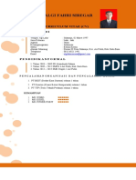 Reza Algi Fahri Siregar: Curriculum Vitae (CV)