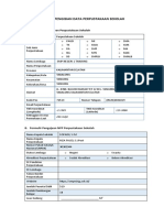 Borang Pengisian Data Perpustakaan Sekolah