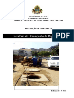 Relatório de Desempenho da Repartição de Saneamento do II Trimestre 2021