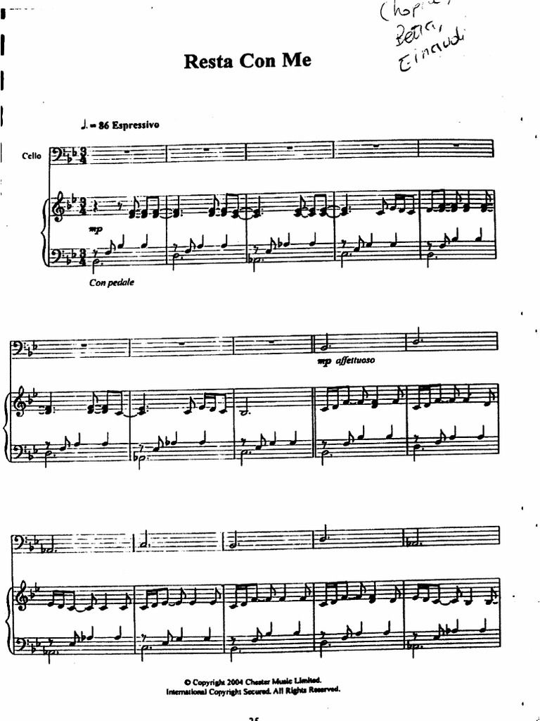 Einaudi Resta Con Me | PDF