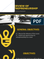 Lesson 1 - Overview of Entrepreneurship 2022-2023