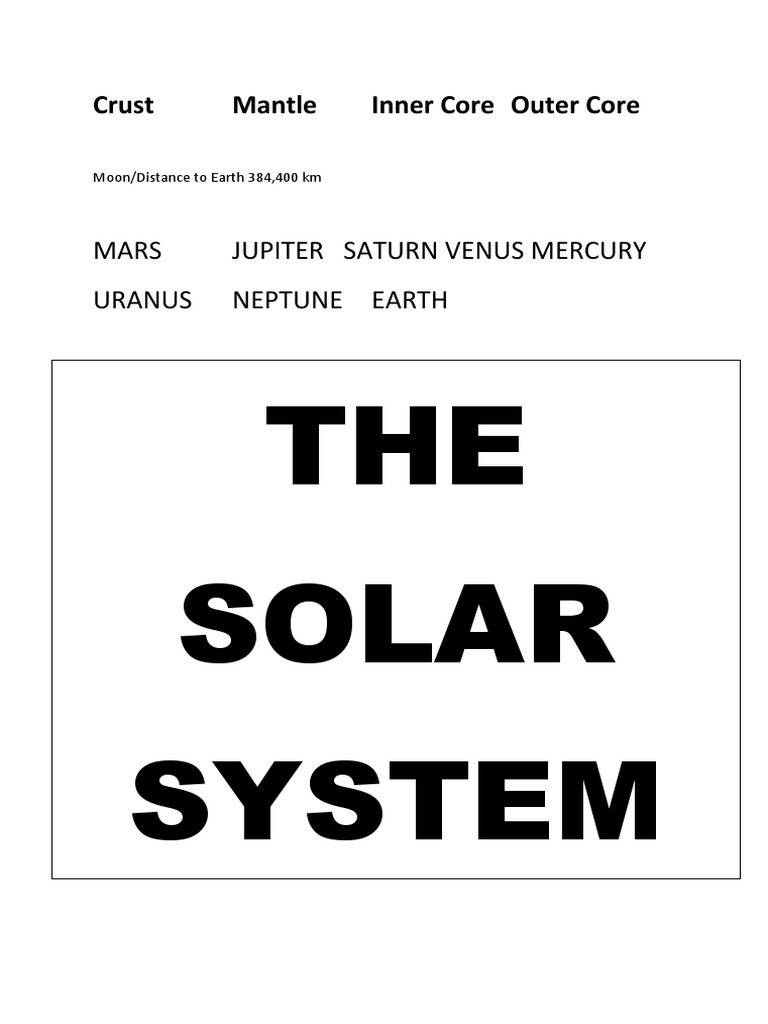 Crust MantleInner Core Outer Core | PDF