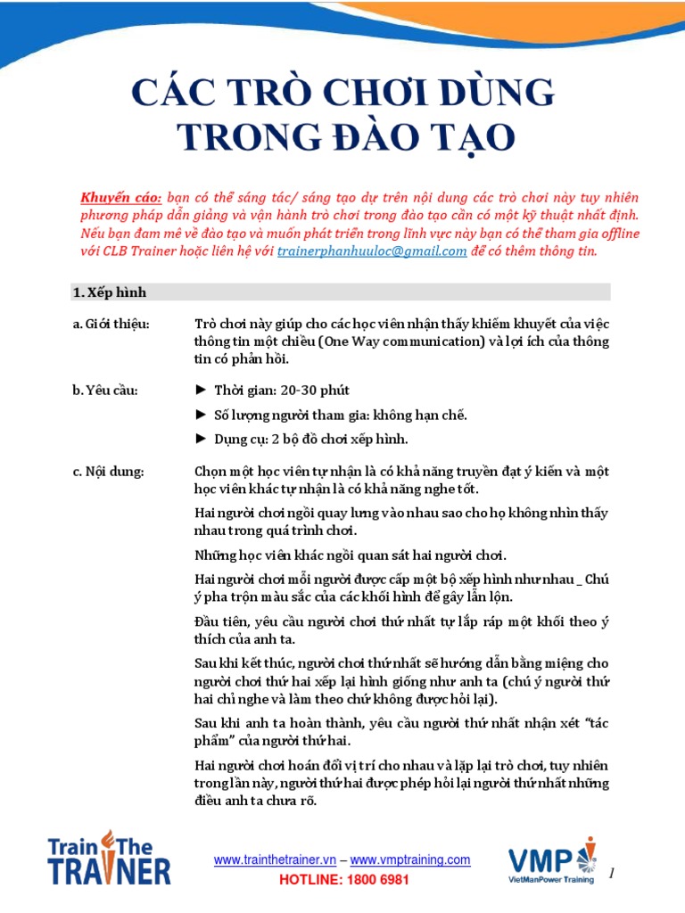 Training-Games New | PDF