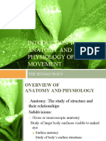 Introduction to Anatomy and Physiology of Human Movement