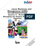 12ENTREP Q2 Module 4 Managing The Human Resources Function