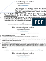 2.7 The Role of Religious Leaders