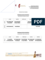 Horario Propuesta Educ Fisica