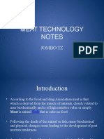 Meat Technology Notes