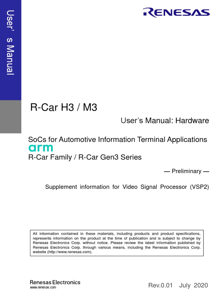 R01uh0912ej0001 h3 m3 vsp2 | PDF | Rgb Color Model | Reliability ...