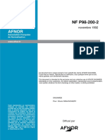 NF P 98-200-2 Deflexion Poutre