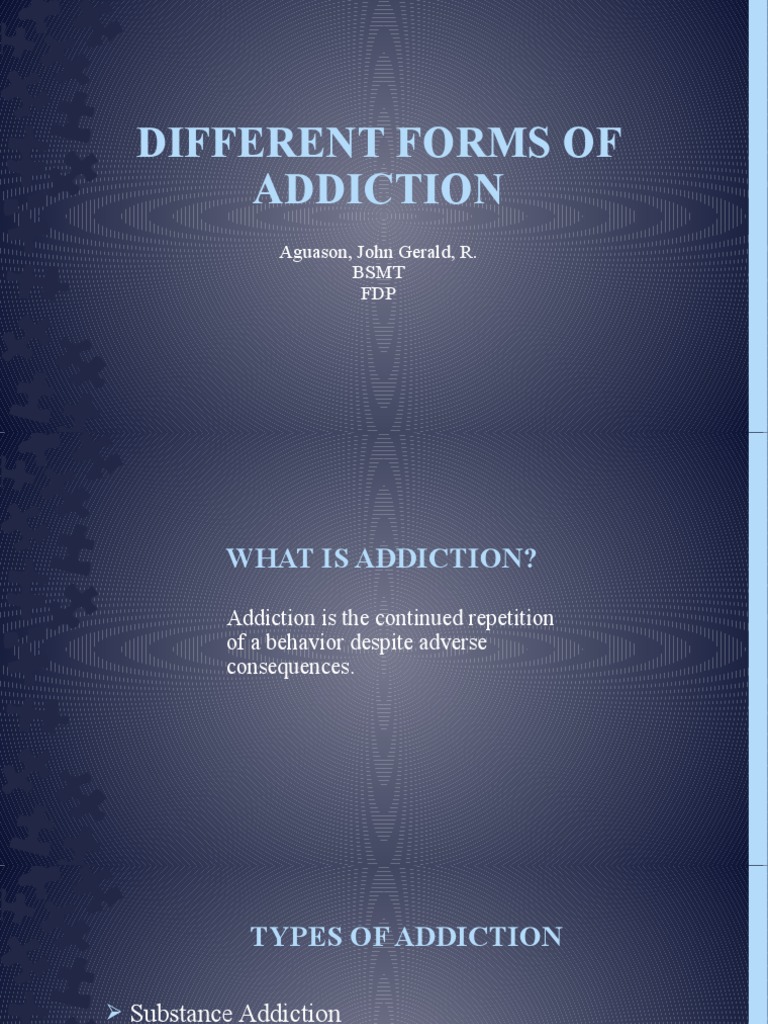Different Forms of Addiction PDF