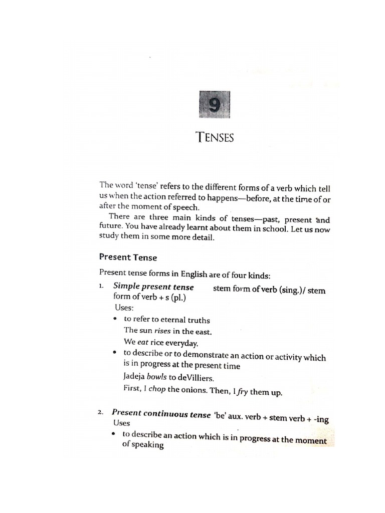 Tenses | PDF