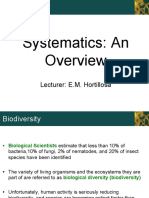 Overview of Systematics