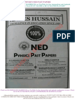 .Physics Ned Past Papers