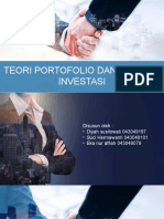 Presentasi Modul 5 Teori Portofolio Dan Analisis Investasi