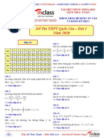 23. Đề Thi THPT Quốc Gia Đợt 1 - Năm 2020 - Lời Giải