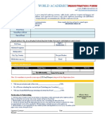 WORLD ACADEMICS Listener Registration Form