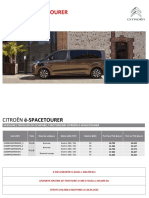 Citroen ë-SPACETOURER Lista de Preturi 04 20221