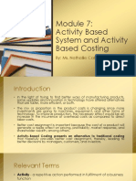 Module 7 Activity Based Management and Activity Based System