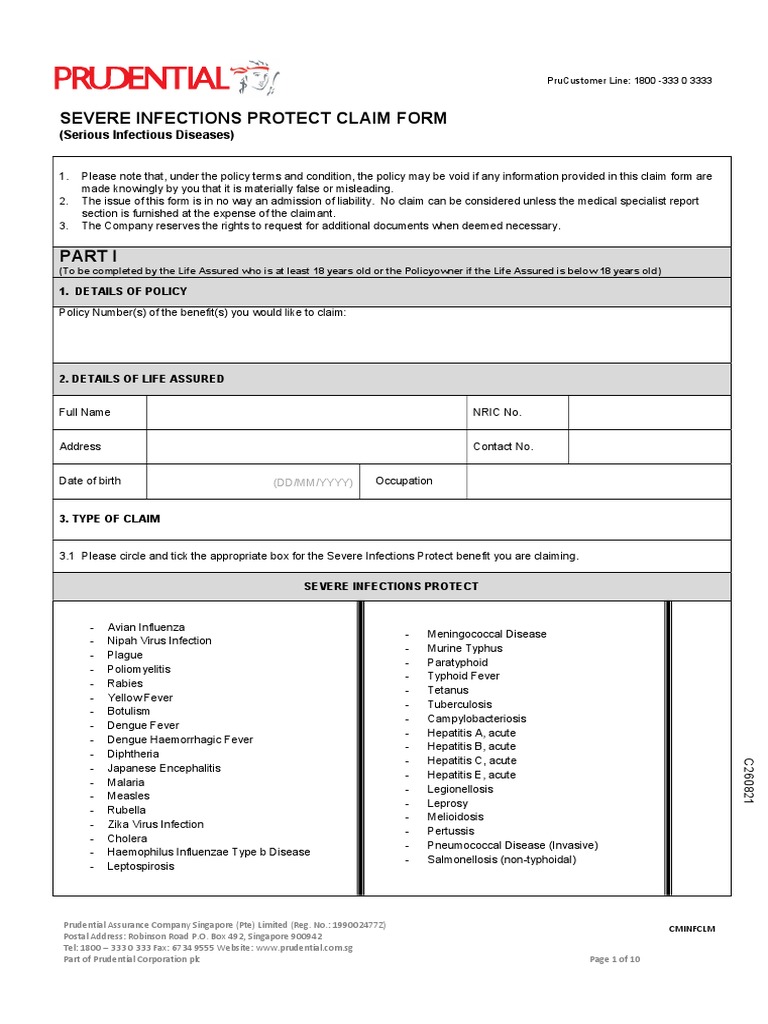 Sip form pdf insurance infection