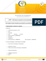 1 PanAfGeo 2 Formulaire de Candidature FR WPE