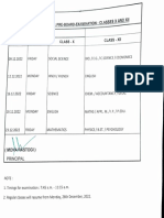 Preboard Datesheet