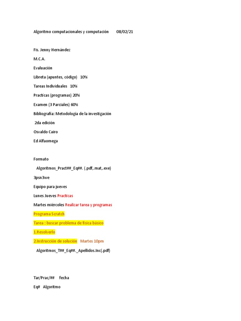 Algoritmo Computacionales y Computación 08 | PDF | Informática
