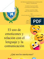 El Uso de Emoticones y Relación Con El Lenguaje y La Comunicación