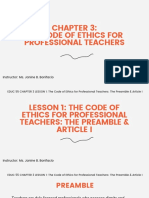 Code of Ethics Chapter 3: Relationship with Stakeholders