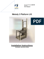 Melody 3 Hydraulic Lift InstallationManual ED23100 - 220721 - 190948