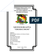 Reglamento para la reducción, reutilización y reciclaje de los desechos en el municipio de Caranavi