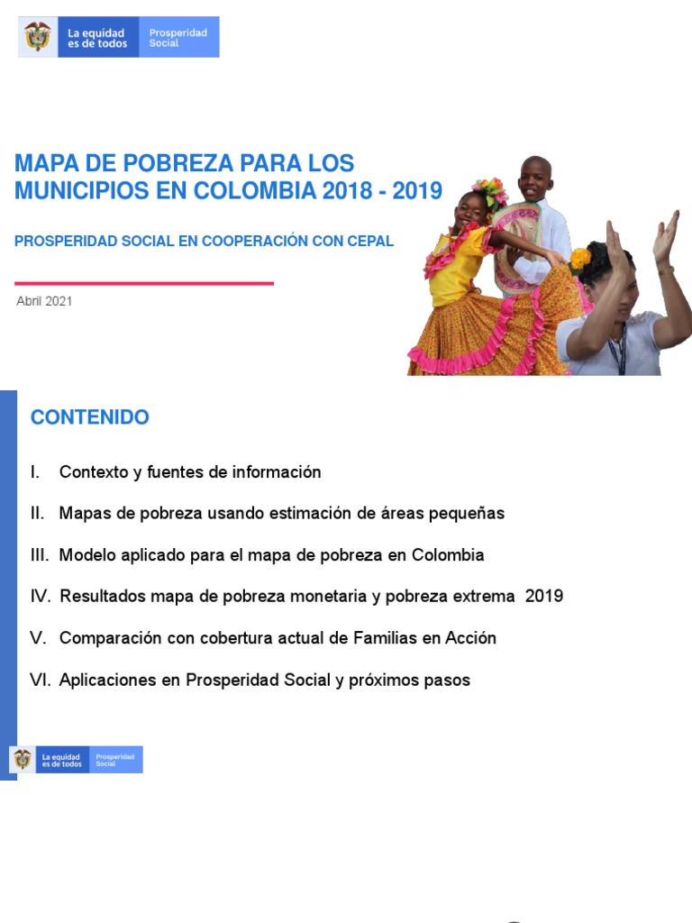 Mapa de Pobreza en Colombia 2018-2019 | PDF | Pobreza | Pobreza e ...