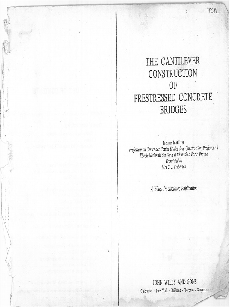 Cantilever Contruction of Prestressed Concrete Bridge | PDF