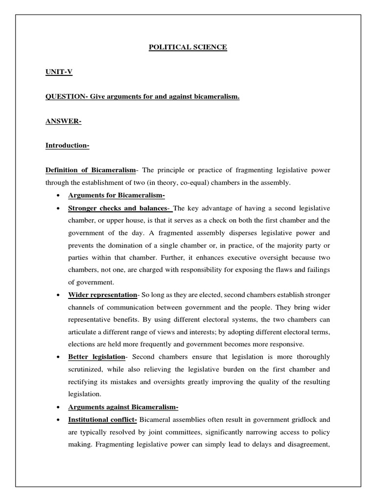 Unlocking The Constitution Understanding The Power Of Bicameralism - se5nma5