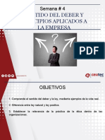 Semana # 4 - Sentido Del Deber y Principios Aplicados A La Empresa.