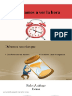 Aprendamos A Ver La Hora Practicar en El Pizarron