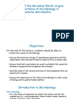 Overview of Microbial Origins and Importance in Medicine and Industry