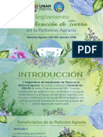 Adjudicación de Tierras en La Reforma Agraria