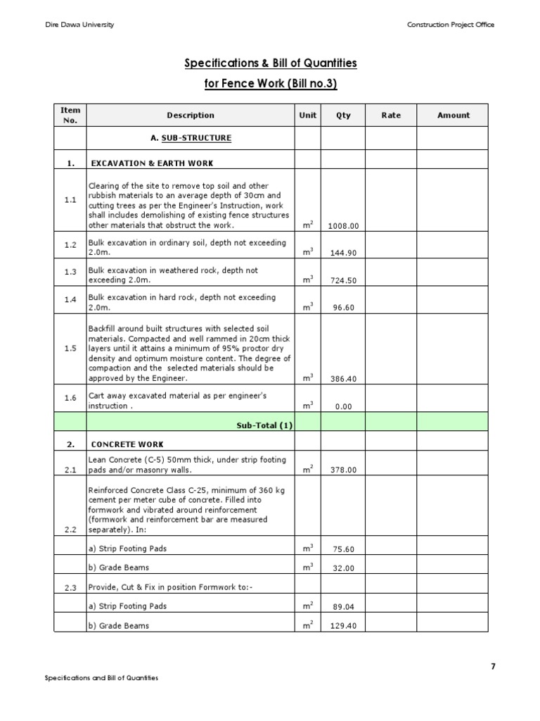 Boq 4 Pdf Concrete Masonry