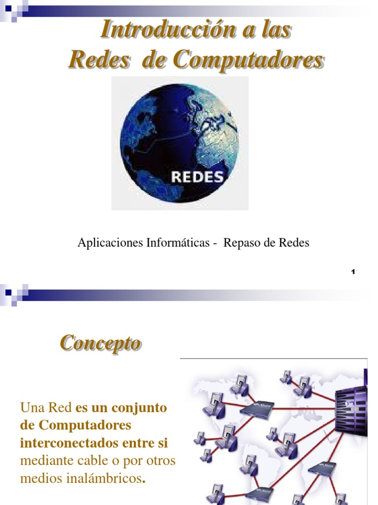 Introducción a Redes de Computadoras | PDF | Red de computadoras ...