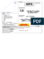 Eincaip 3477165898 : CAI WPX