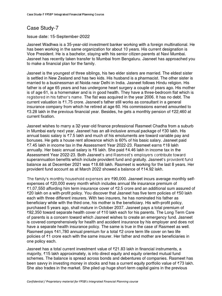 Case Study 7 | PDF | Insurance | Economies
