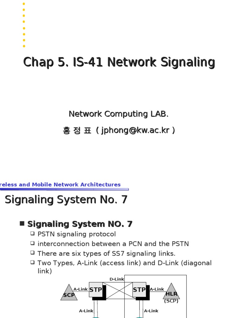 IS41 Signaling | PDF | Communications Protocols | Telephony