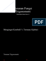 Turunan Fungsi Trigonometri