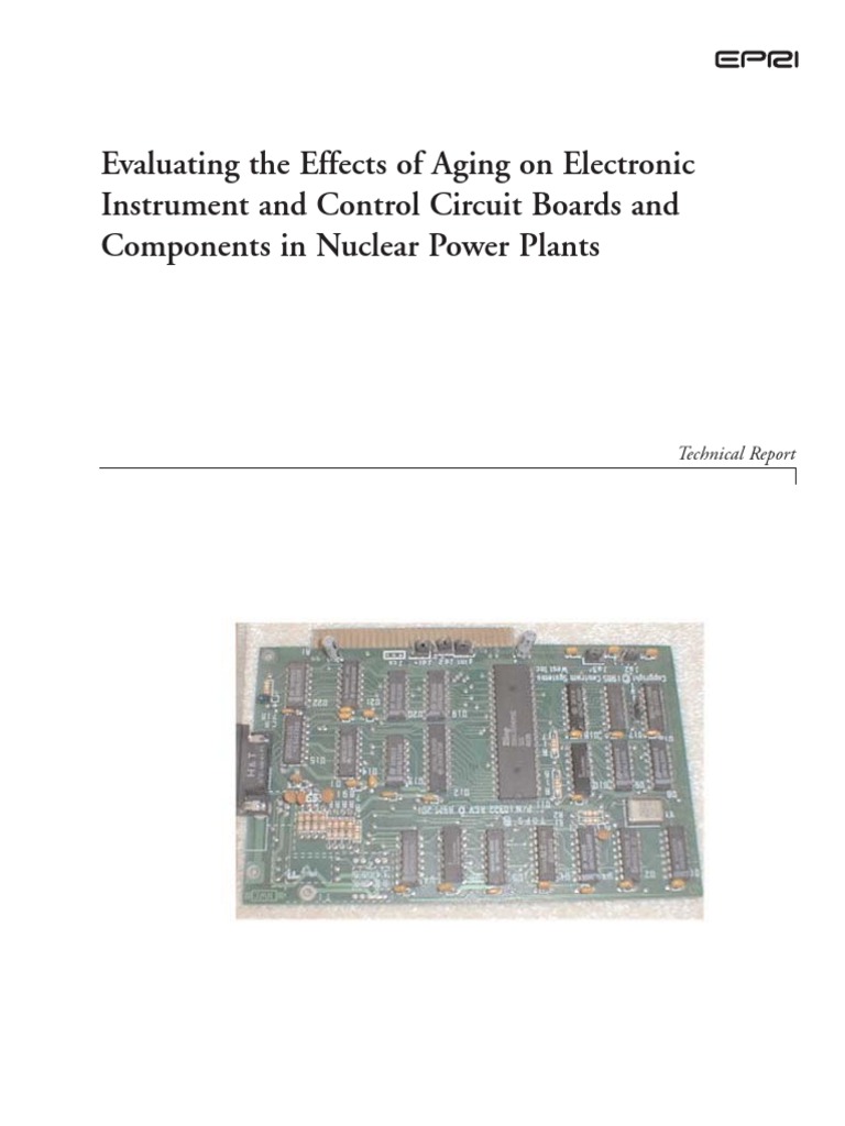 Evaluating The Effects of Aging On Electronic Instrument and Control ...